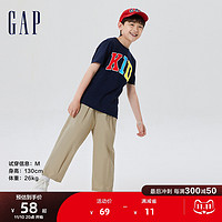 Gap男童纯棉运动短袖T恤670396儿童装亲子家庭装