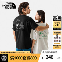 北面 TheNorthFace北面短袖T恤情侣款小熊户外透气夏季新款|88BQ