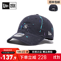 NEW ERA 纽亦华 帽子男女940软顶弯檐MLB彩色刺绣小标NY潮流棒球帽