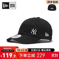 NEW ERA 纽亦华 帽子男女920软顶弯檐MLB刺绣小标NY休闲透气棒球帽