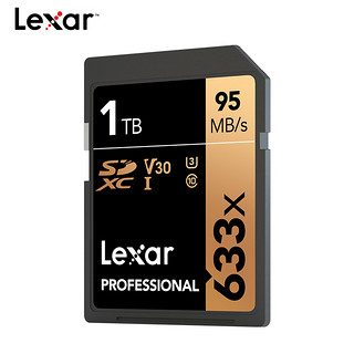 Lexar 雷克沙 1TB存储卡数码相机sd卡4K高速U3单反相机V30大卡633x