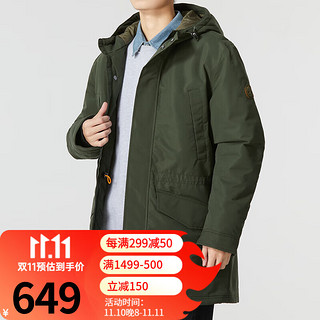 Timberland 加厚軍大衣棉服男 A4392