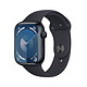  Apple 苹果 Watch Series 9 智能手表 GPS款 45mm 午夜色 橡胶表带 S/M　