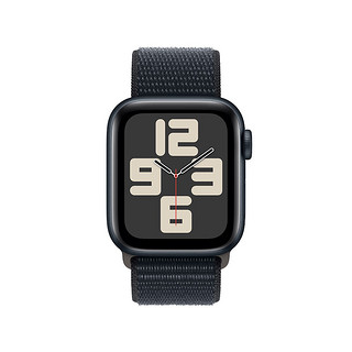 Apple Watch SE 2023款智能手表40毫米午夜色铝金属表壳午夜色回环式运动型表带【蜂窝款】MRGF3CH/A