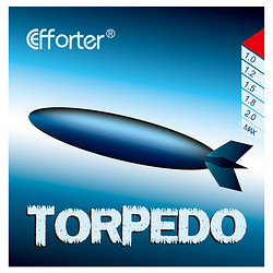 Efforter 艾弗特 Torpedo 鱼雷 进攻型下沉乒乓球生胶套胶 红 G2蛋糕绿1.8