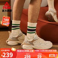 匹克态极面包鞋男鞋运动鞋秋季潮流老爹鞋软弹耐磨休闲鞋 豆卡其【不加绒】(男款) 41码
