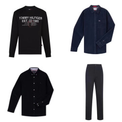 TOMMY HILFIGER 汤米·希尔费格 情侣卫衣*1+微弹休闲裤*1+灯芯绒衬衫外套*2