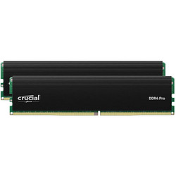 Crucial 英睿达 Pro系列 DDR4 3200MHz 台式机内存 马甲条 黑色 16GBx2