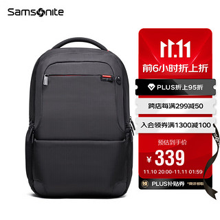 Samsonite 新秀丽 Wharton系列 15.6英寸双肩电脑包 36B*09006 25L 黑色