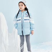 Hello Kitty 冬季女童保暖时尚梭织羽绒服中大童女童防寒保暖时尚外套