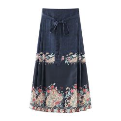 BTTKDL 新中式国风马面裙古装新款小个子汉服女款日常通勤套装半身裙 双11特价促销
