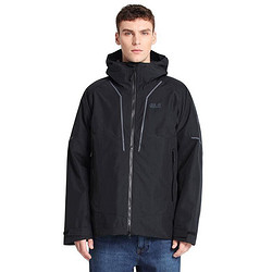 Jack Wolfskin 狼爪 ACTIVE OUTDOOR系列 男子三合一冲锋衣 1110672-6000 黑色 M