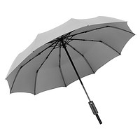 七麦麦 全自动雨伞男士折叠商务伞晴雨伞简约易干防风雨伞纯色Q301云雾灰
