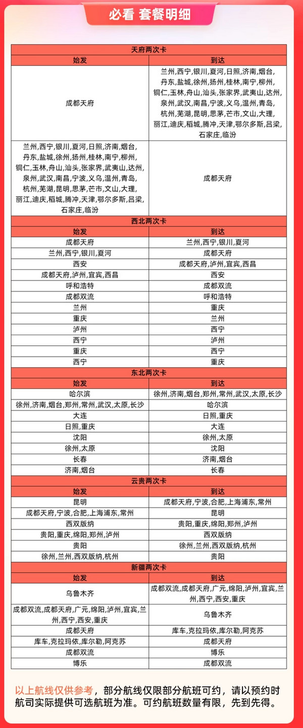未使用可以退!川航经济舱两次卡
