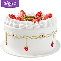Ganso 元祖食品 元祖（GANSO）10号莓好舞曲鲜奶蛋糕1150g