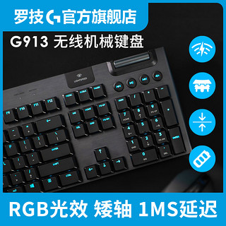 罗技GPW无线游戏鼠标+罗技G913/tkl无线超薄机械键盘