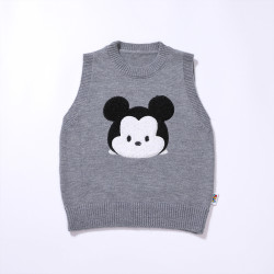 disney迪士尼儿童马甲背心男童毛衣针织衫外穿春装学院风男孩马夹