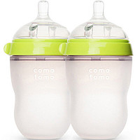 comotomo 硅胶奶瓶套装 2只装 250ml 绿色 3-6月