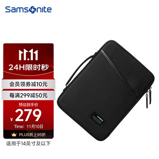 Samsonite 新秀丽 电脑包手提包笔记本商务内胆包气囊减震14英寸苹果macbook保护套