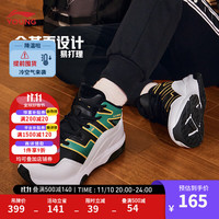  LI-NING/李宁 加绒保暖 儿童运动鞋  【加绒】黑色/镉绿色/标准白-5 33码