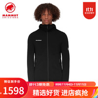 MAMMUT猛犸象Aconcagua 男士抓绒中层夹克连帽外套 黑色 S