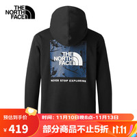 北面（The North Face）连帽卫衣款宽松休闲印花套头衫 86PZ JK3 XXL/185