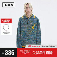 英克斯（inxx）Standby 潮牌冬POLO领套头针织衫毛衣XMD4061574 蓝色 S