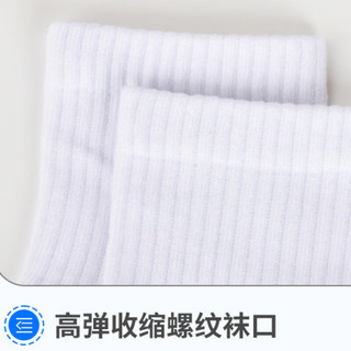 JEANSWEST 真维斯 新疆棉抗菌长袜冬季2023运动长筒袜子VA 黑色3-2010 F