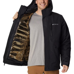 columbia哥伦比亚冲锋衣男防水防风金点保暖800蓬羽绒内胆三合一外套