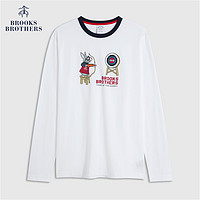 补贴购、限尺码：Brooks Brothers 男23CNY兔年新年款纯棉布克兔印花T恤