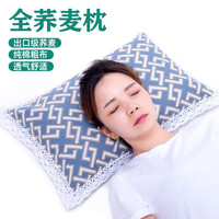 林夕一晨 全棉老粗布全荞麦壳枕头睡眠专用枕头