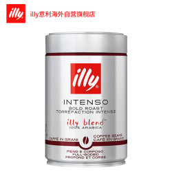 illy 意利 黑咖啡 意式浓缩 深度烘培咖啡豆250g