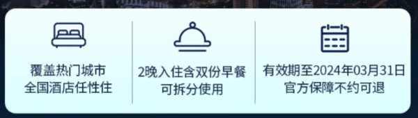低至79元起/晚,通通可拆分!全国经济及中端酒店通兑合集,一篇搞定!