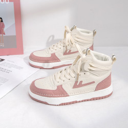 warrior回力厚底高帮鞋女2023秋季新款情侣小白鞋百搭休闲板鞋子ins潮