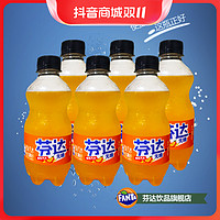 抖音超值购：可口可乐 无糖芬达零卡300ml*6瓶整箱橙味汽水饮料0糖0脂0卡可口可乐饮品