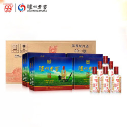 泸州老窖六年陈头曲老酒小酒版52度125ml24瓶浓香型白酒整箱装