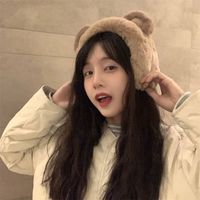 女子为好 冬季护耳朵套耳罩保暖女冬天可爱学生防冻耳捂子耳暖耳包耳帽耳套 卡其