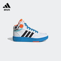adidas 阿迪达斯 outlets阿迪达斯HOOPS联名男小童中帮经典板鞋