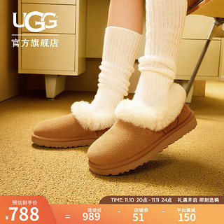 UGG Leisure休闲系列 Nita 女士休闲棉鞋 1119002 栗色 38