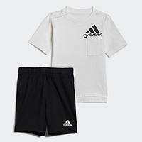 adidas 阿迪达斯 官方outlets阿迪达斯轻运动男女婴童运动短袖套装GM8941
