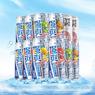预调 鸡尾酒 果酒 强爽零糖 330ml*10罐+赠气泡水*2罐