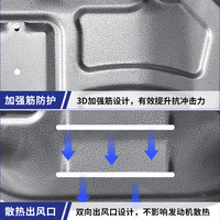 晶铂 汽车发动机底盘护板适用于大众途观/途观L/途观X发动机护板