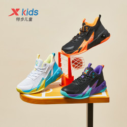 xtep特步儿童篮球鞋男童秋冬款潮流中大童运动鞋子耐磨防滑童鞋小学生