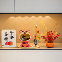 草莓熊钥匙收纳摆件进门入户玄关家居办公桌面装饰品乔迁新居