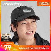 SKECHERS 斯凯奇 2023冬新品男女同款户外软顶棒球帽休闲运动鸭舌帽