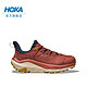  HOKA ONE ONE 男款卡哈2低帮徒步鞋Kaha2 LOW GTX皮革减震防水支撑 辣酱红 / 流沙色 42/265mm　