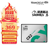 Team 十铨 科技 十铨(Team)CX2 2TB SSD固态硬盘SATA 3.0接口家用高速低耗能大容量 1TB