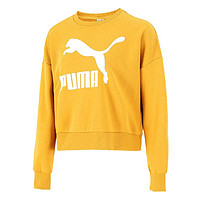 抖音超值购：PUMA 彪马 女子Classics Logo Crew 针织长袖圆领卫衣 531382