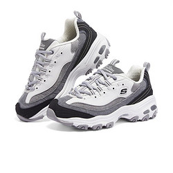 SKECHERS 斯凯奇 D'Lites 女子休闲运动鞋 149906/BKGY 黑色/灰色 36.5