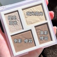 KaKaPark 四色修容盘腮红高光遮瑕三合一体眼影鼻影阴影防水